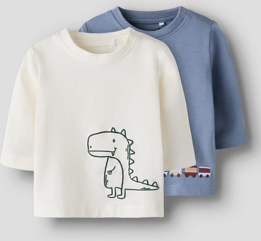 Name It Shirt met lange mouwen NBMVOBBI 2P LS TOP BOX (set 2-delig) - Foto 4