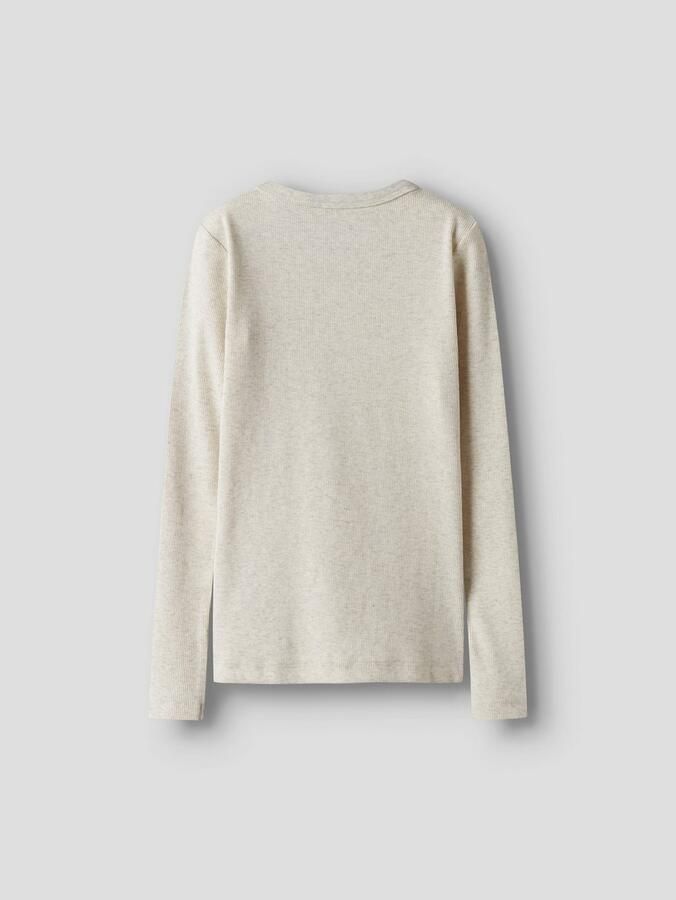 Name It Shirt met lange mouwen NKFNAKAL LS TOP NOOS in basisvorm en licht geribbelde kwaliteit - Foto 4