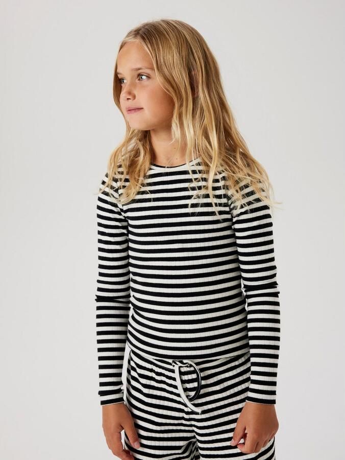 Name It Shirt met lange mouwen NKFSURAJA XSL LS TOP NOOS geweldige streepjes-look in geribbelde kwaliteit - Foto 3