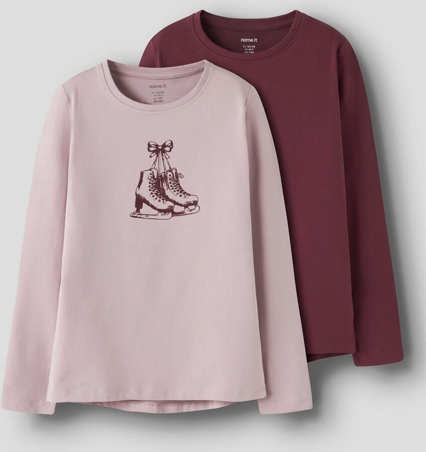 Name It Shirt met lange mouwen NKFVIX 2P LS TOP (set 2-delig) - Foto 4