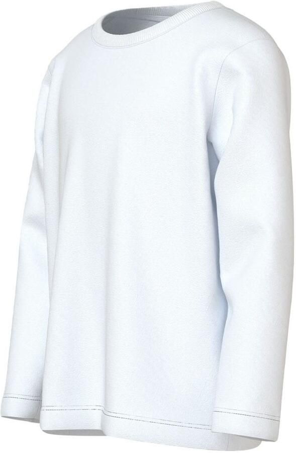 Name it KIDS longsleeve NKMVOBBO wit Jongens Katoen Ronde hals Effen 134 140 - Foto 5