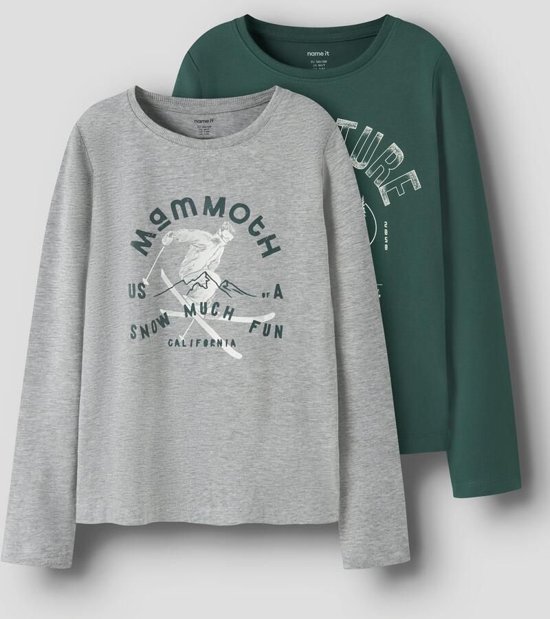 Name It Shirt met lange mouwen NKMVUX 2P LS TOP (set 2-delig) - Foto 3