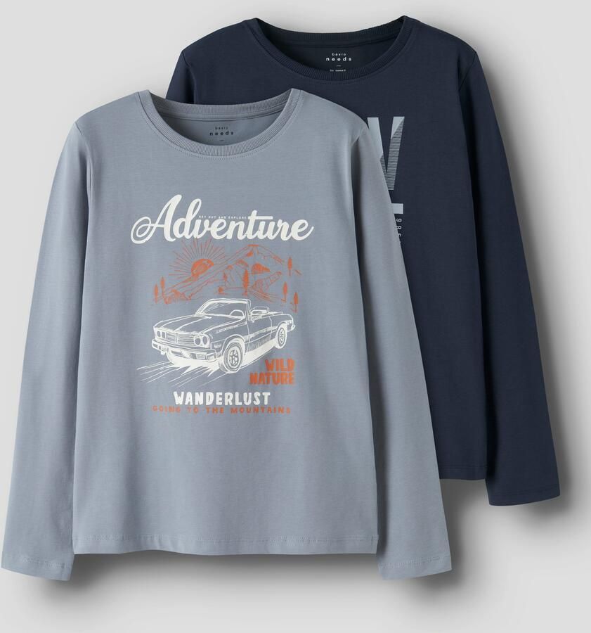 Name It Shirt met lange mouwen NKMVUX 2P LS TOP (set 2-delig) - Foto 3