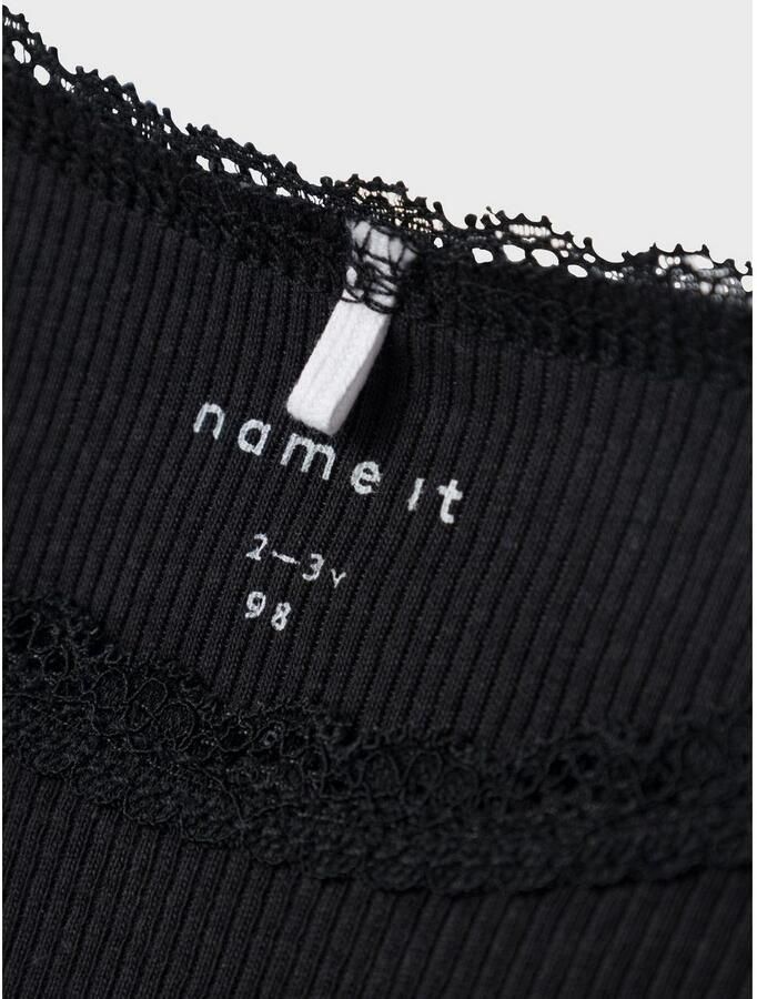 Name It Shirt met lange mouwen NMFKAB LS TOP NOOS in fijne rib en met schattige kanten rand aan de halslijn - Foto 2