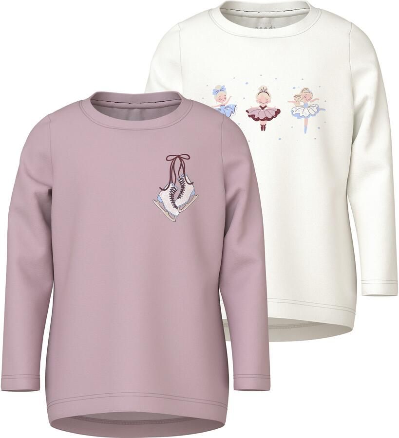 Name It Shirt met lange mouwen NMFVIX 2P LS TOP (2-delig Set van 2) - Foto 3