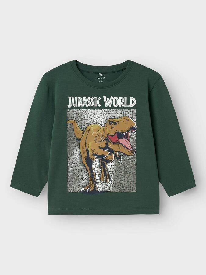 Name It Shirt met lange mouwen NMMJEWEL JURASSIC NREG LS TOP NOOS SKY - Foto 6