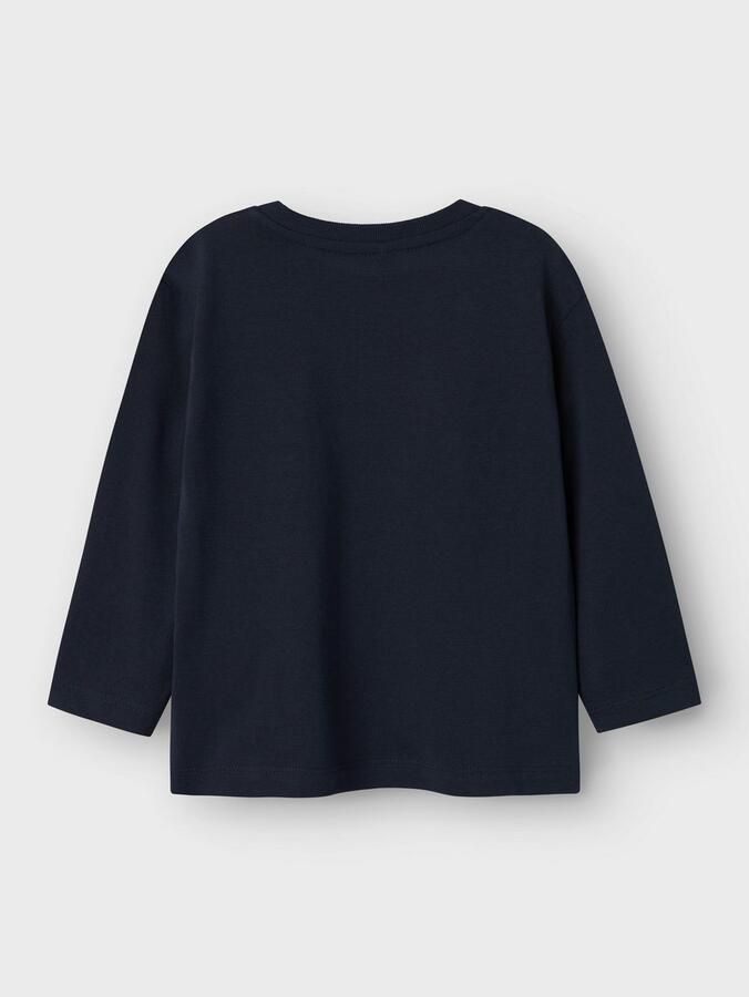 Name it MINI longsleeve NMMVOBBO donkerblauw Jongens Katoen Ronde hals 104 - Foto 3