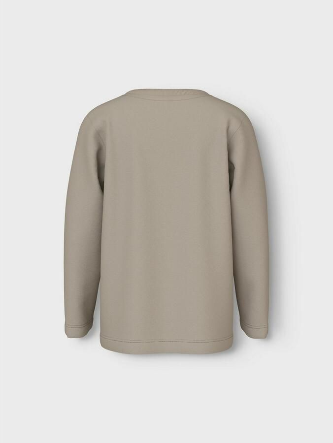 Name it MINI longsleeve NMMVOBBO beige Jongens Katoen Ronde hals Effen 104 - Foto 5