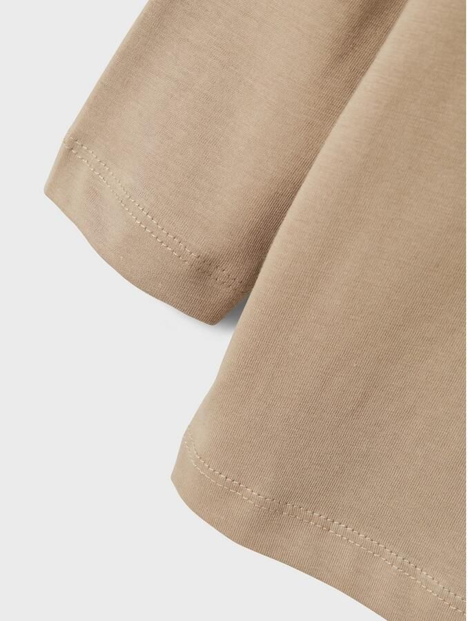 Name it MINI longsleeve NMMVOBBO beige Jongens Katoen Ronde hals Effen 104 - Foto 4