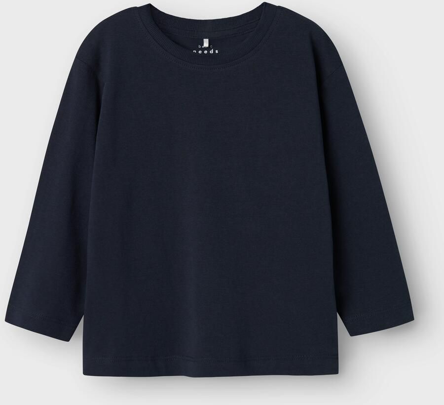 Name it MINI longsleeve NMMVOBBO donkerblauw Jongens Katoen Ronde hals 104