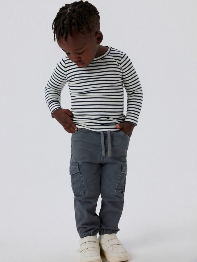 Name It Shirt met lange mouwen NMNBANI LS XSL TOP NOOS Strepen-look in geweldige ribkwaliteit - Foto 3