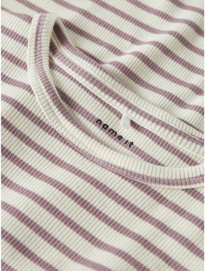 Name It Shirt met lange mouwen NMNBANI LS XSL TOP NOOS Strepen-look in geweldige ribkwaliteit - Foto 4