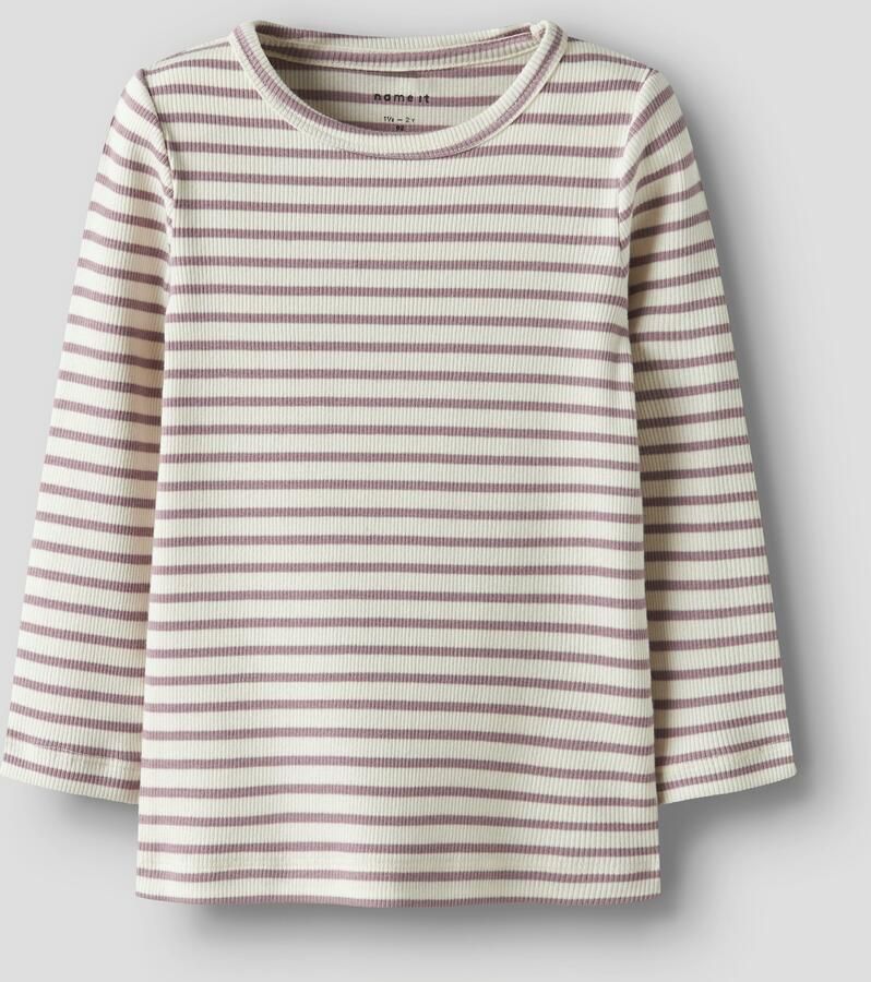 Name It Shirt met lange mouwen NMNBANI LS XSL TOP NOOS Strepen-look in geweldige ribkwaliteit - Foto 3
