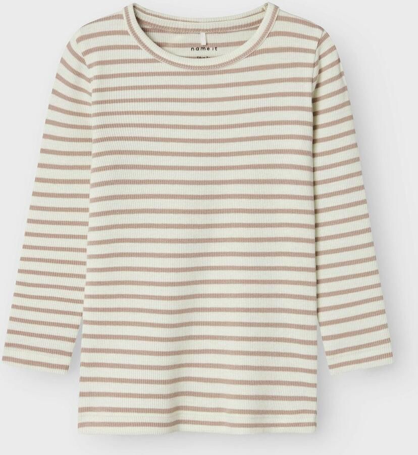Name It Shirt met lange mouwen NMNBANI LS XSL TOP NOOS Strepen-look in geweldige ribkwaliteit - Foto 5