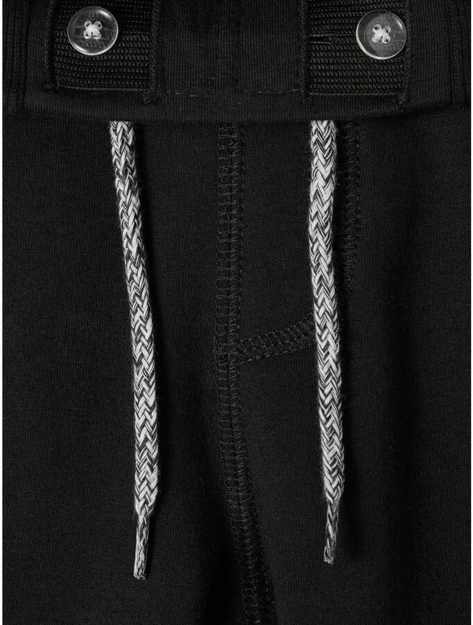 Name it KIDS slim fit sweatshort Honk met katoen zwart Effen 146 - Foto 4