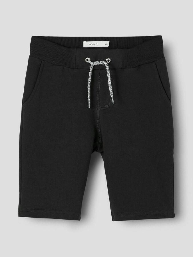 Name it KIDS slim fit sweatshort Honk met katoen zwart Effen 152 - Foto 2