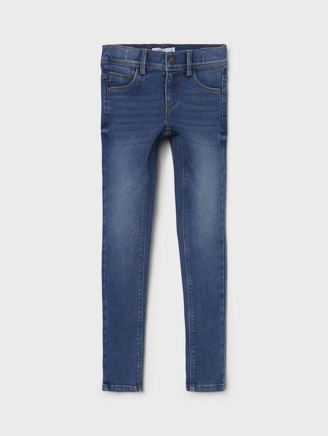 Name it skinny jeans NKFPOLLY medium blue denim Blauw Meisjes Stretchdenim 128 - Foto 6