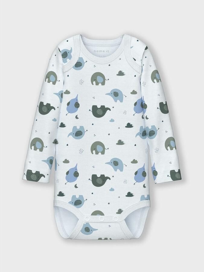 Name It Slaaponesie NBMBODY 3P LS BABY ELEPHANT NOOS (set 3-delig) - Foto 7