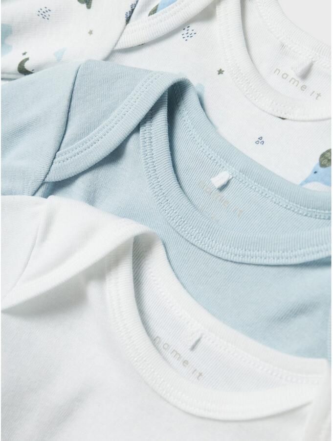 Name It Slaaponesie NBMBODY 3P LS BABY ELEPHANT NOOS (set 3-delig) - Foto 2