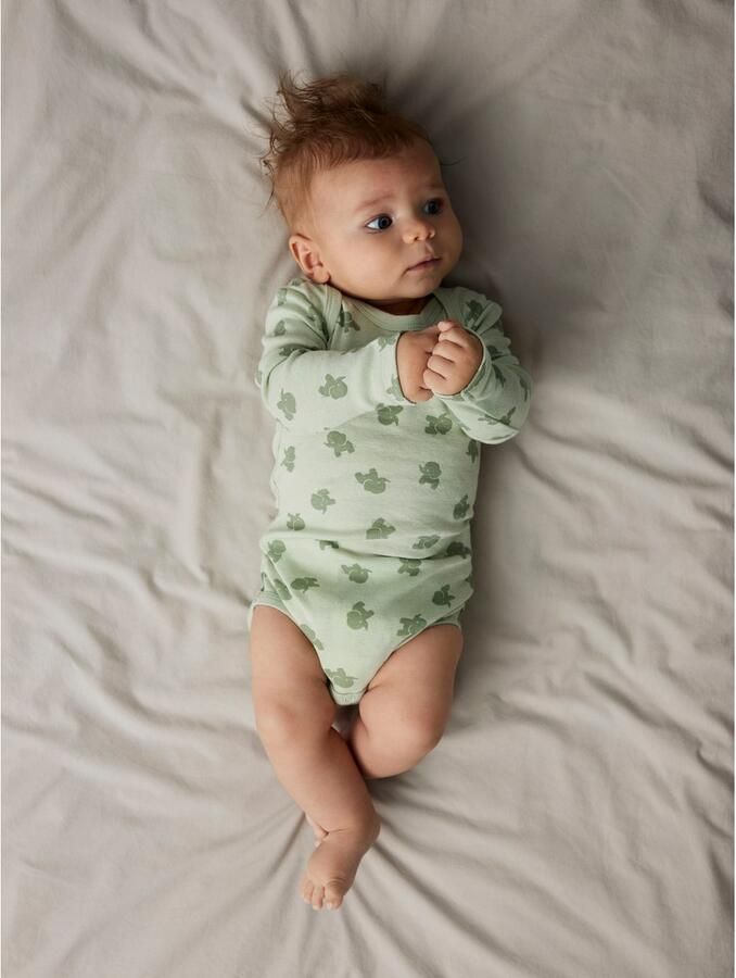 Name It Slaaponesie NBMBODY 3P LS SEA FOAM ELEPHANT NOOS (set 3-delig) - Foto 5