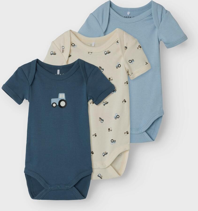 Name It Slaaponesie NBMBODY 3P SS JET STREAM TRACTOR NOOS (set 3-delig)