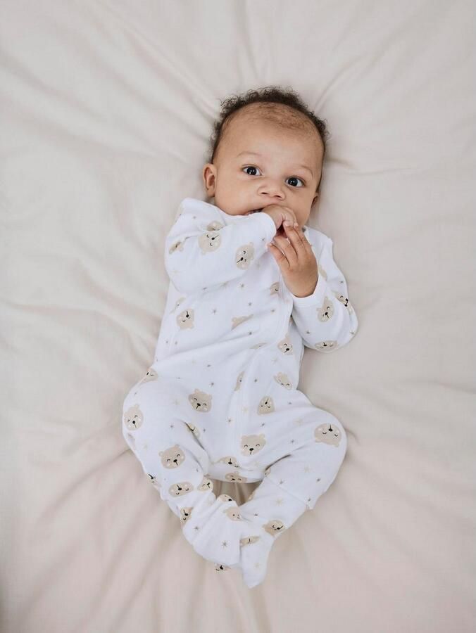 Name it BABY pyjama met all over print set van 2 zand wit Beige Jongens Katoen Ronde hals 104 - Foto 6