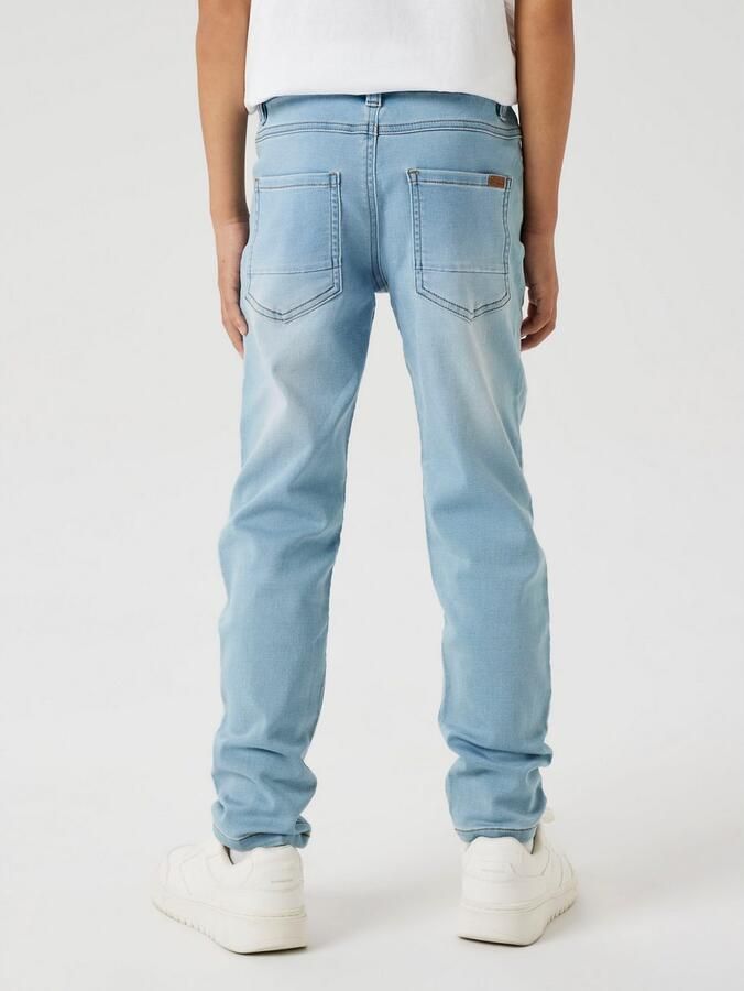 NAME IT KIDS slim fit regular waist jeans light blue denim - Foto 3