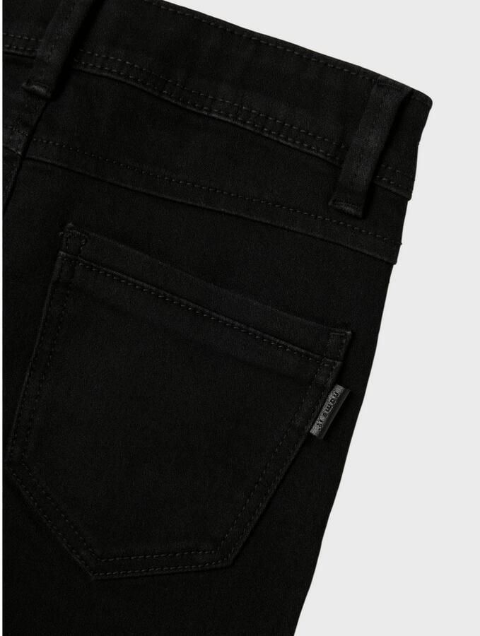 Name it KIDS slim fit jeans NKMSILAS black Zwart Jongens Jog denim Effen 158 - Foto 4