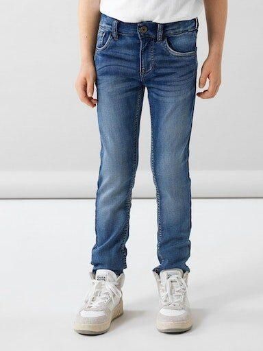 Name it KIDS slim fit jeans NKMTHEO denim blue Blauw Jongens Jog denim 104 - Foto 13