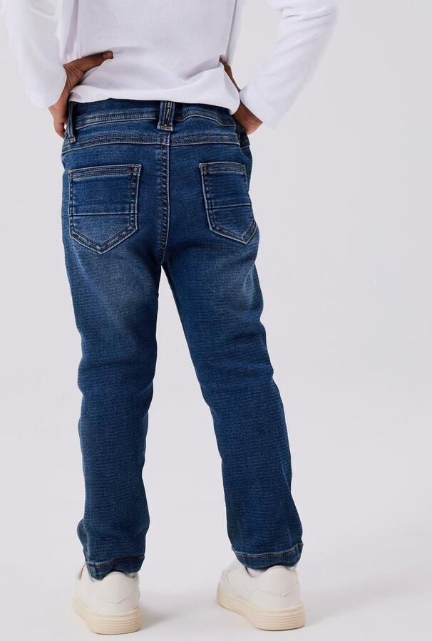 Name it MINI slim fit jeans NMMSILAS dark blue denim Blauw Jongens Jog denim 104 - Foto 5
