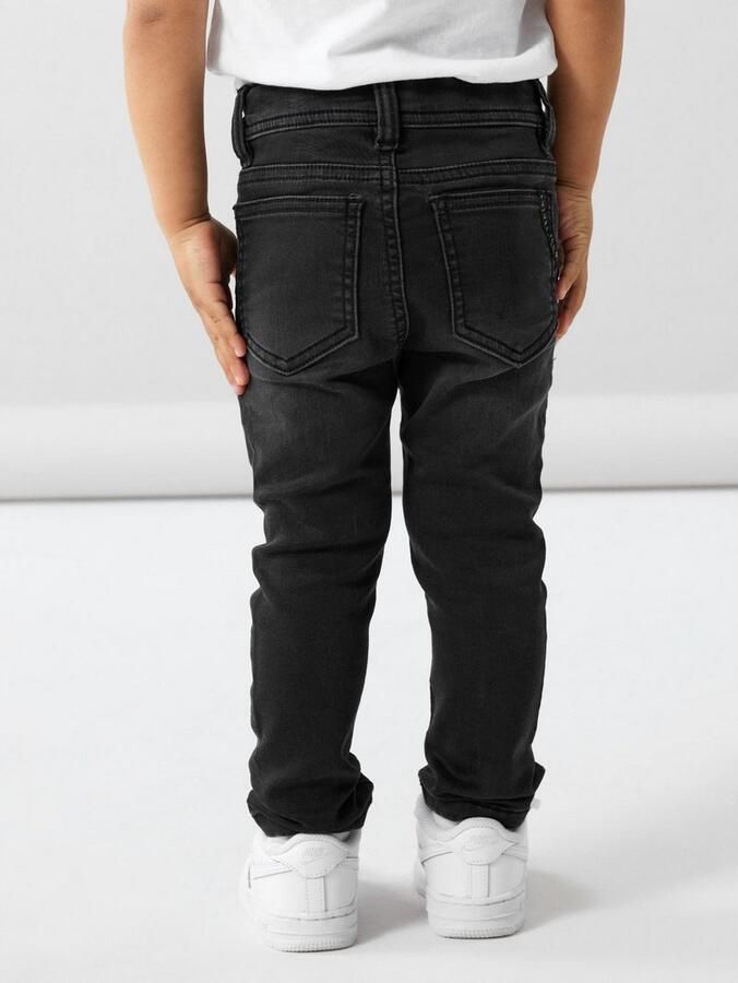 Name it MINI slim fit jeans NMMTHEO black denim Zwart Jongens Stretchdenim 104 - Foto 5