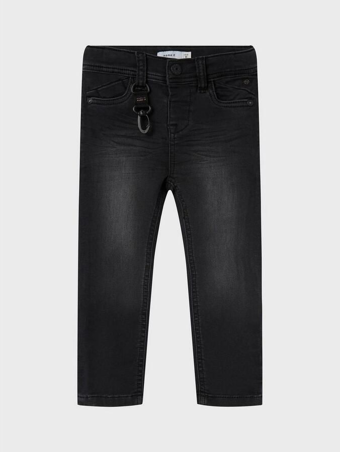Name it MINI slim fit jeans NMMTHEO black denim Zwart Jongens Stretchdenim 104 - Foto 4