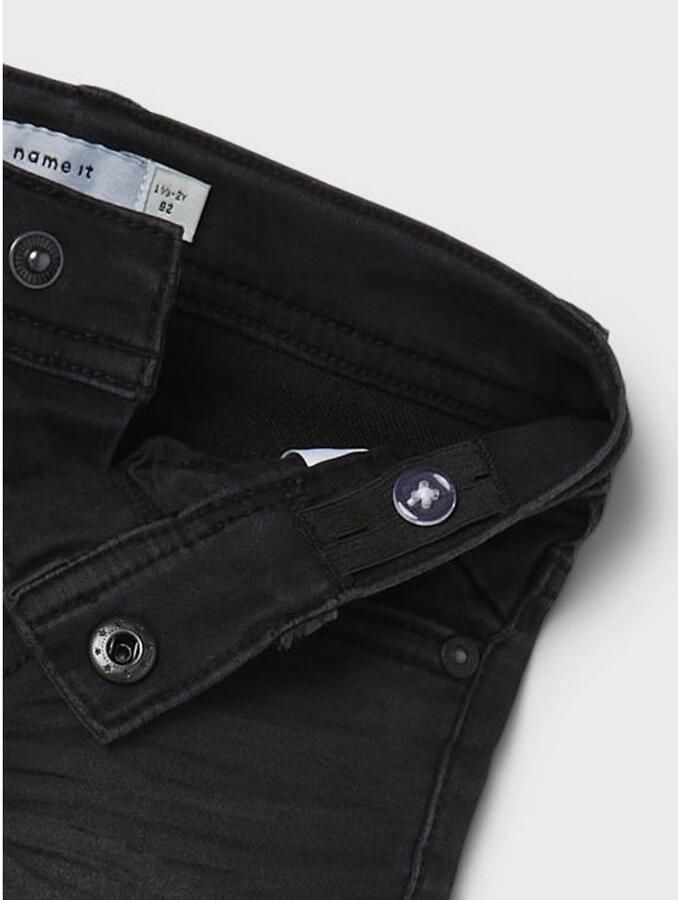 Name it MINI slim fit jeans NMMTHEO black denim Zwart Jongens Stretchdenim 104 - Foto 2