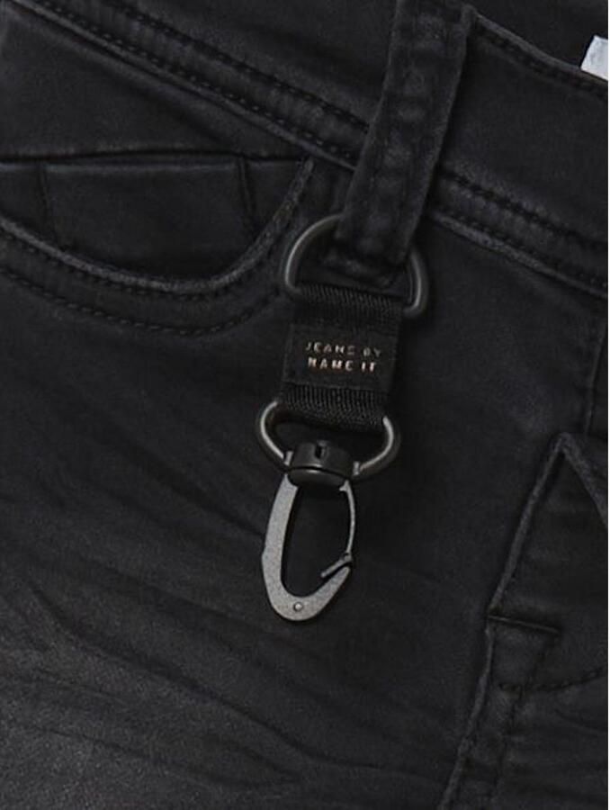 Name it MINI slim fit jeans NMMTHEO black denim Zwart Jongens Stretchdenim 104 - Foto 3