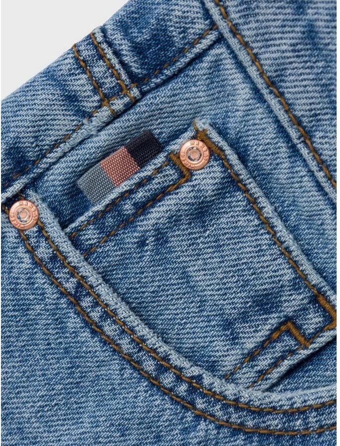 Name it KIDS straight fit jeans NKFROSE medium blue denim Blauw Effen 122 - Foto 2