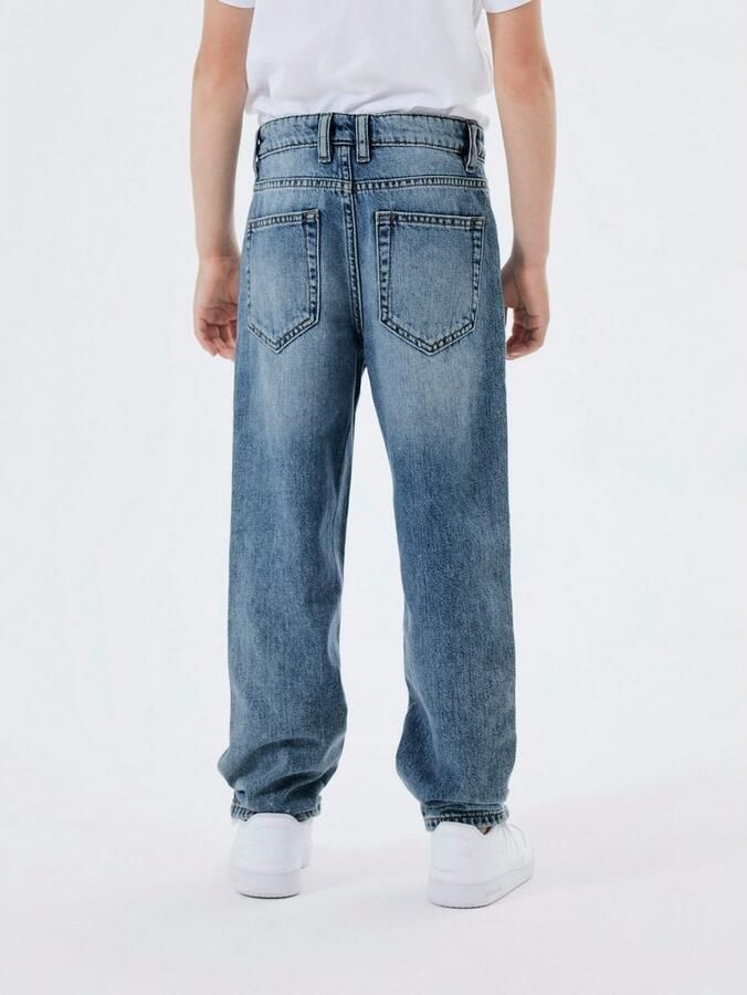 Name it KIDS straight fit jeans NKMRYAN medium blue denim Blauw Effen 116 - Foto 7