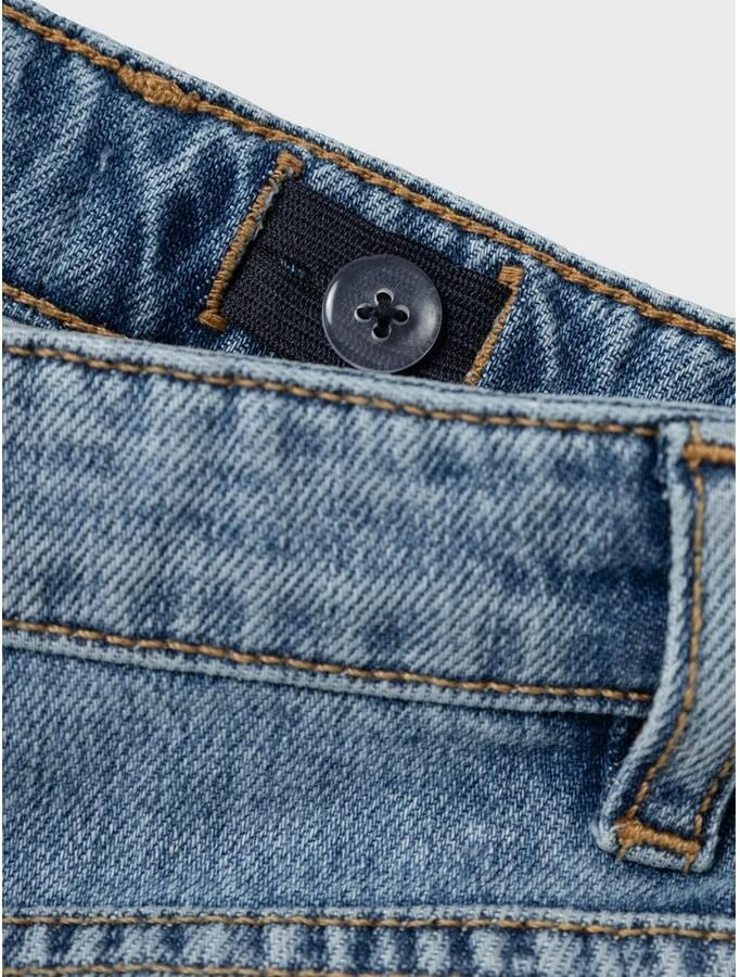 Name it KIDS straight fit jeans NKMRYAN medium blue denim Blauw Effen 116 - Foto 4