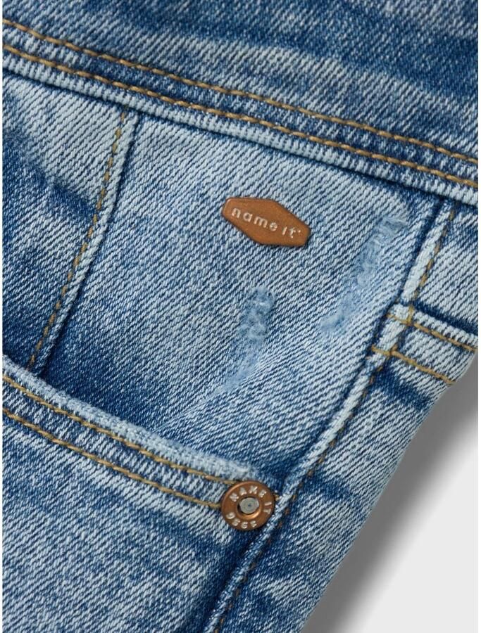 Name it KIDS straight fit jeans NKMRYAN light blue denim Blauw Jongens Stretchdenim 128 - Foto 2