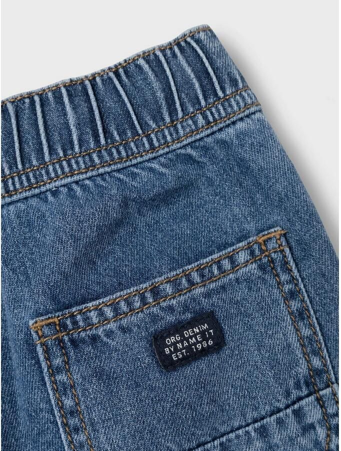 Name it MINI straight fit jeans NMMRYAN dark blue denim Blauw Jog denim 104