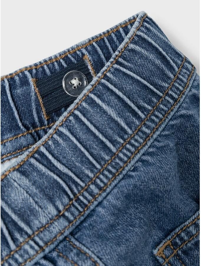 Name it MINI straight fit jeans NMMRYAN dark blue denim Blauw Jog denim 104 - Foto 2