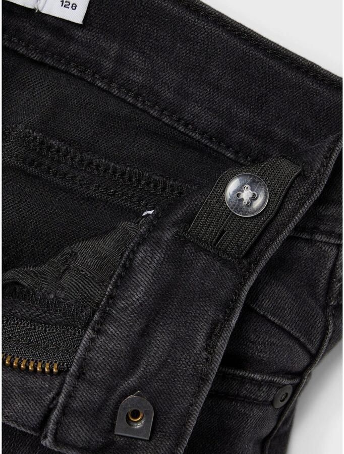 Name it KIDS skinny jeans NKMPETE zwart Jongens Stretchdenim Effen 158 - Foto 2