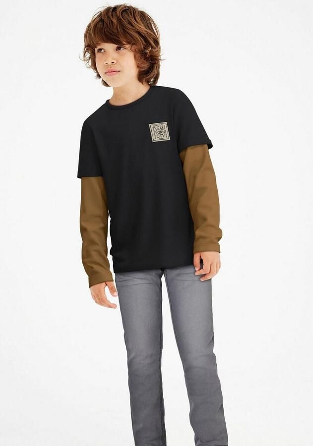 Name It Stretch jeans NKMSILAS voor jongens met verstelbare tailleband en slanke pasvorm - Foto 6