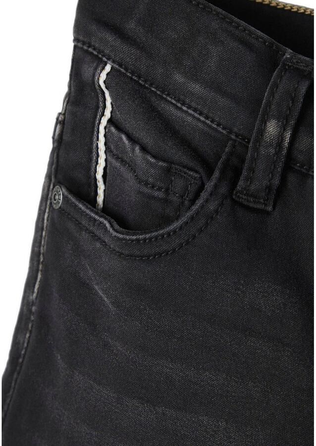 Name it KIDS slim fit jeans NKMTHEO zwart Blauw Jongens Viscose Effen 104 - Foto 3