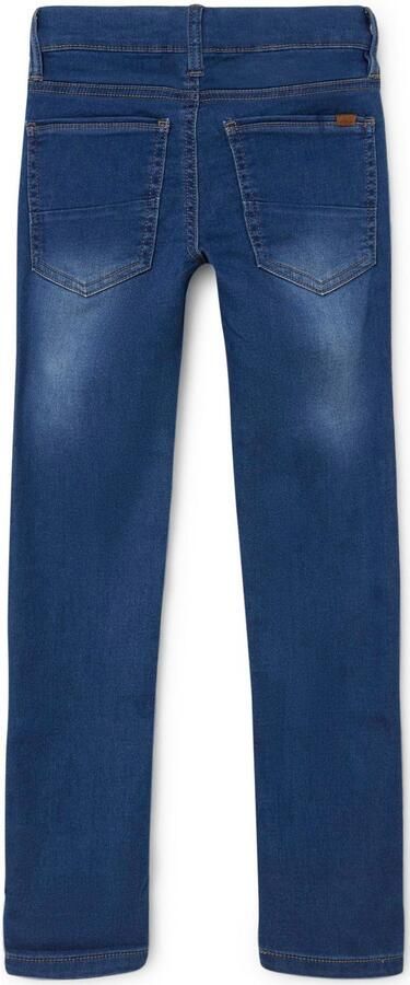 Name it KIDS slim fit jeans NKMTHEO medium blue denim Blauw Jongens Jog denim 128 - Foto 3