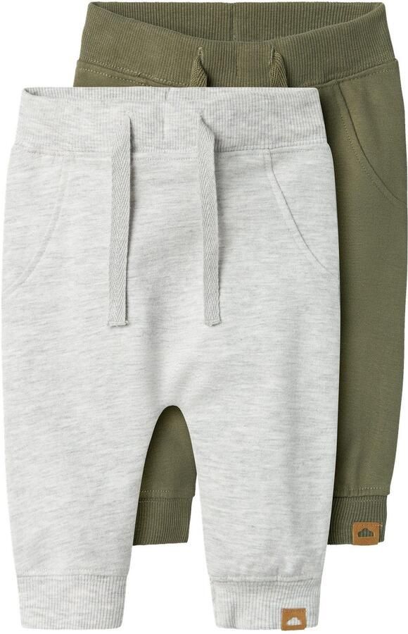 Name it BABY babybroek NBNTAKKI (set van 2) oudroze lichtbruin Groen Jongens Katoen 56 - Foto 3