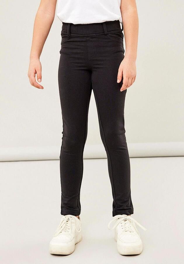 Name it KIDS broek NKFJAVI zwart Meisjes Stretchkatoen Effen 128 - Foto 7