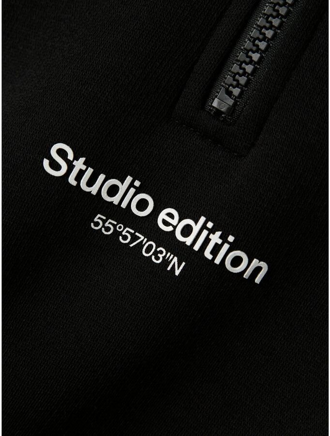 Name It Sweatshirt NKMBRODY LS NREG SWEAT ZIP BRU NOOS met een opstaande kraag en korte ritssluiting - Foto 1