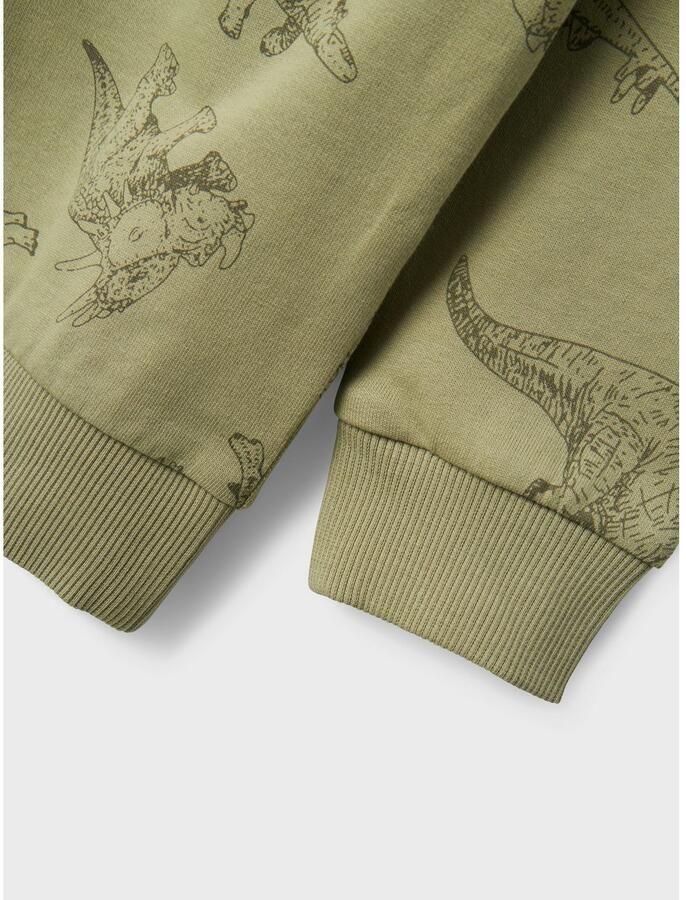 Name It Sweatshirt NMMVARON voor jongens met alloverprint en ribboorden