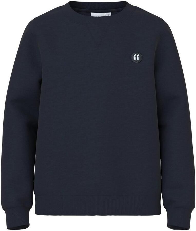 Name it MINI sweater NMMVIMO donkerblauw Effen 110 - Foto 3
