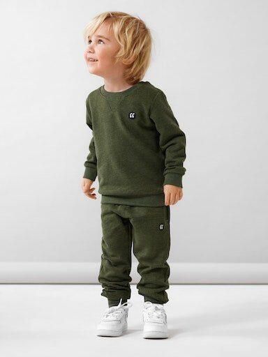 Name it MINI sweater NMMVIMO met all over print groen Effen 104 - Foto 2